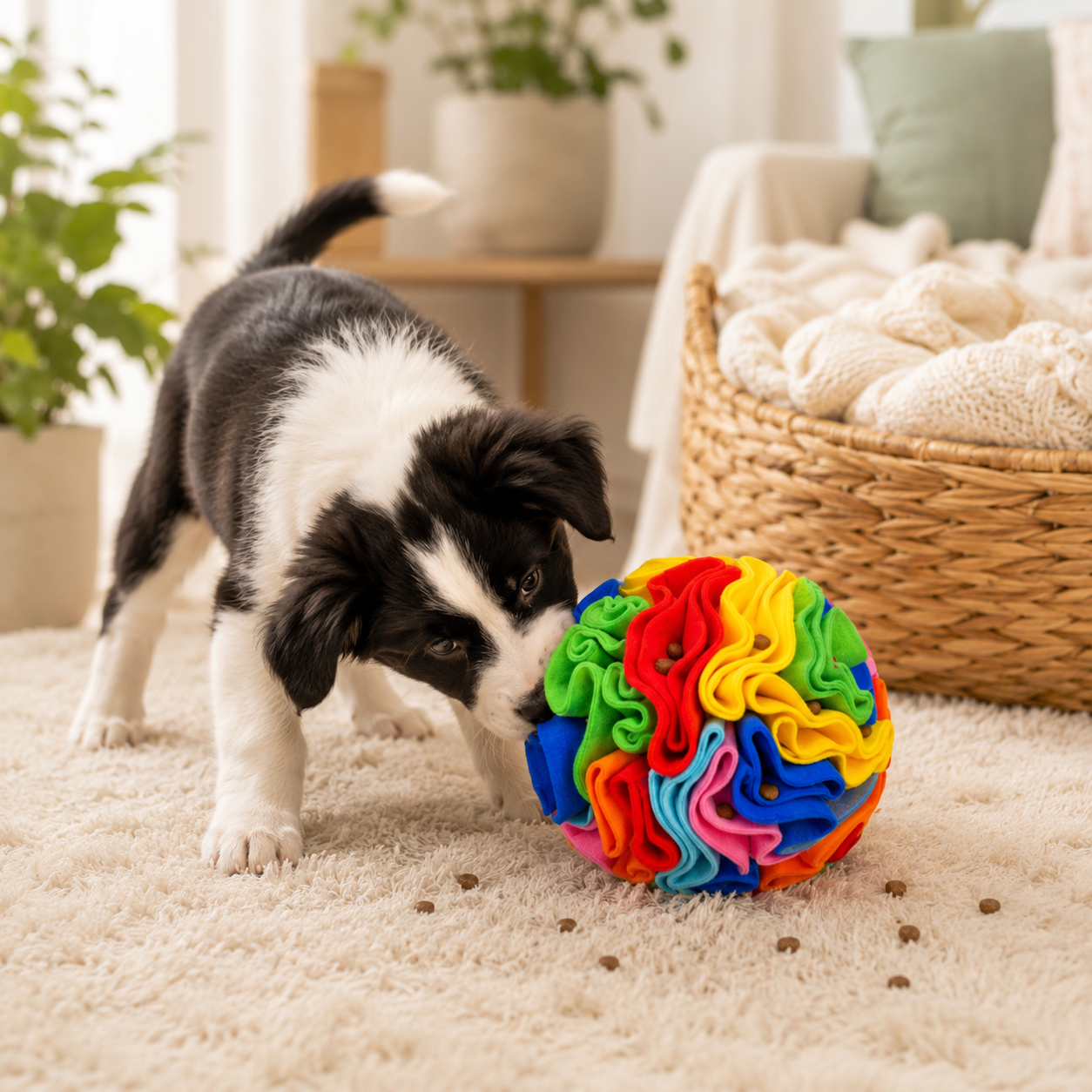 Interactive Snuffle Ball for Dogs – Treat-Hiding Enrichment Toy