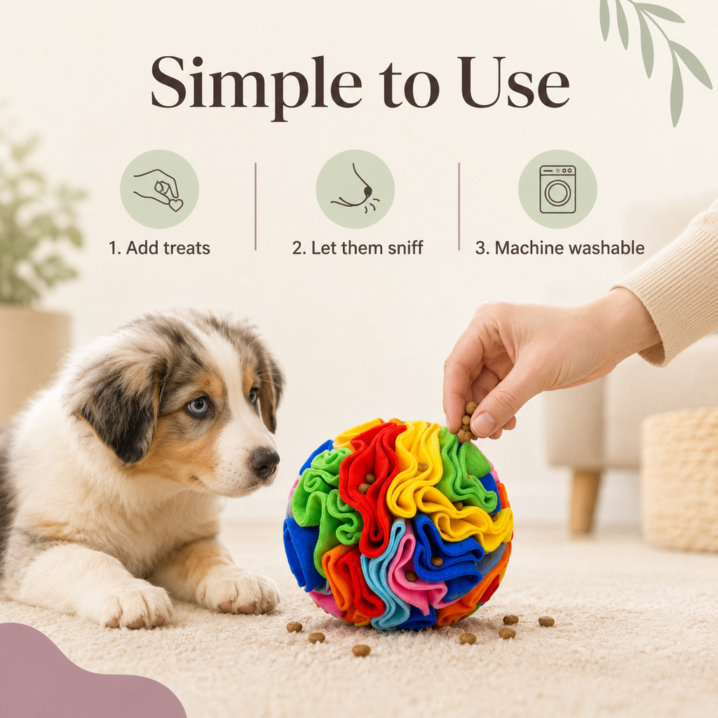 Interactive Snuffle Ball for Dogs – Treat-Hiding Enrichment Toy