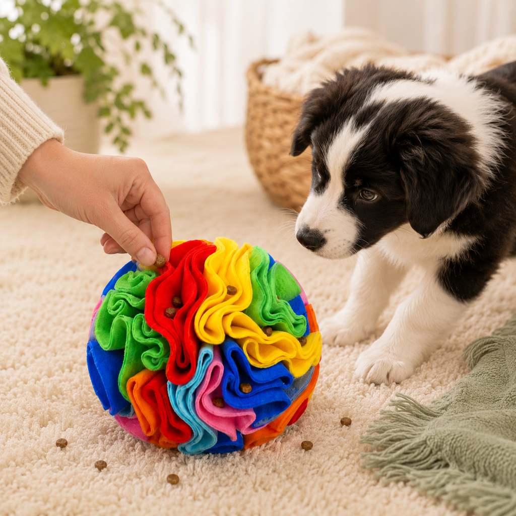 Interactive Snuffle Ball for Dogs – Treat-Hiding Enrichment Toy
