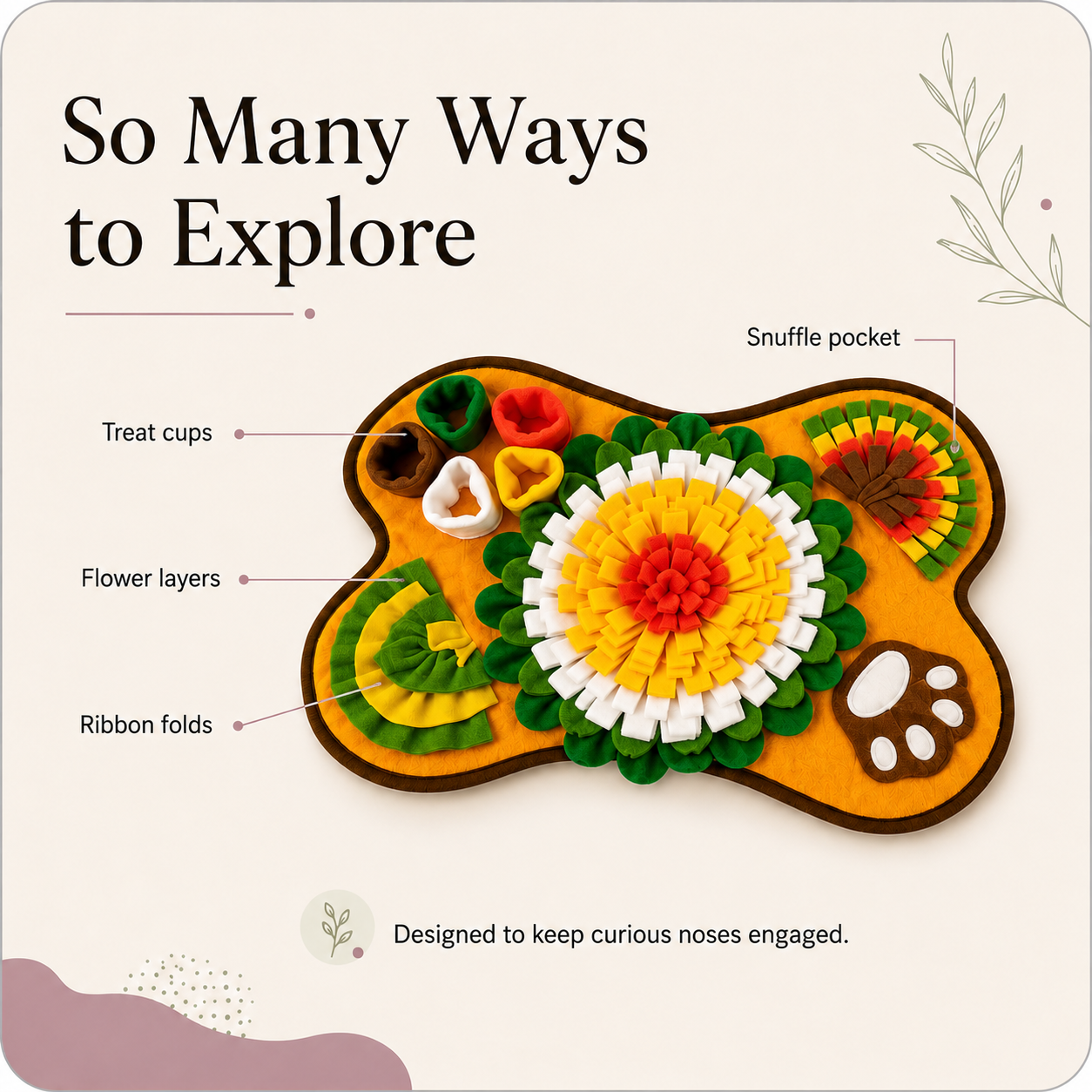 Interactive Dog Snuffle Mat