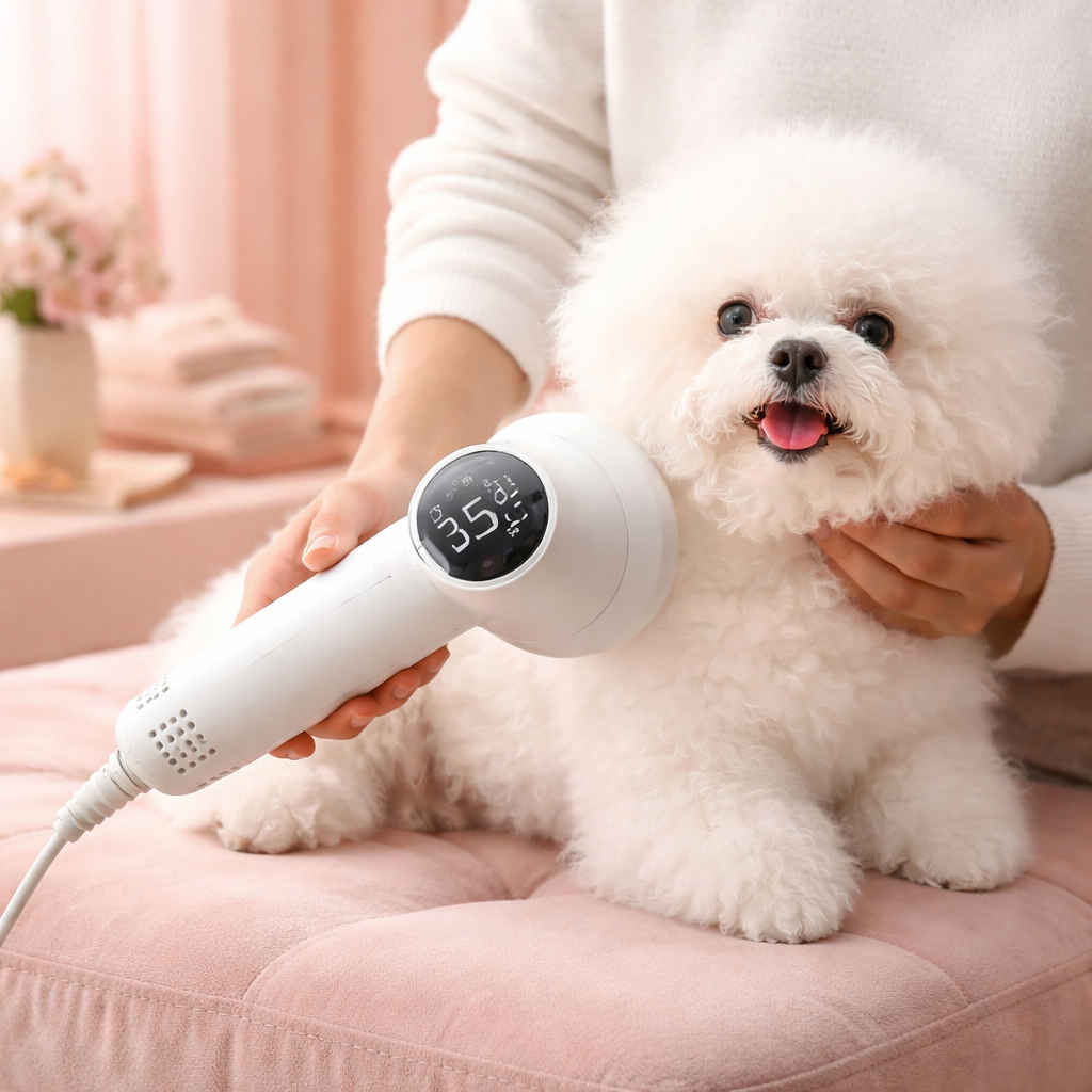 Smart Pet Hair Dryer Dog Golden Retriever Cat Grooming Hairdressing Blow & Comb Silent No Harm Pet Cleaning Supplies Pet Products